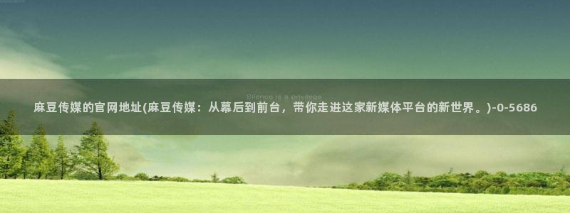 麻豆视频 站高清：麻豆传媒的官网地址(麻豆传媒：从幕