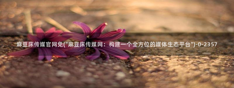 麻豆视频专区整理：麻豆床传媒官网免(\
